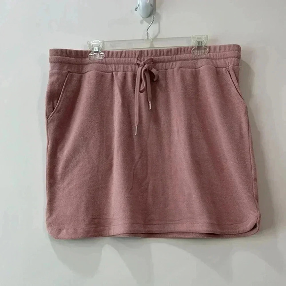 Maurices Pink Knit Drawstring Waist Mini Skirt XL NWT - Picture 1 of 12